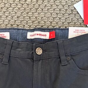 Boys Lucky Brand Charcoal Skinny Stretch Jeans
